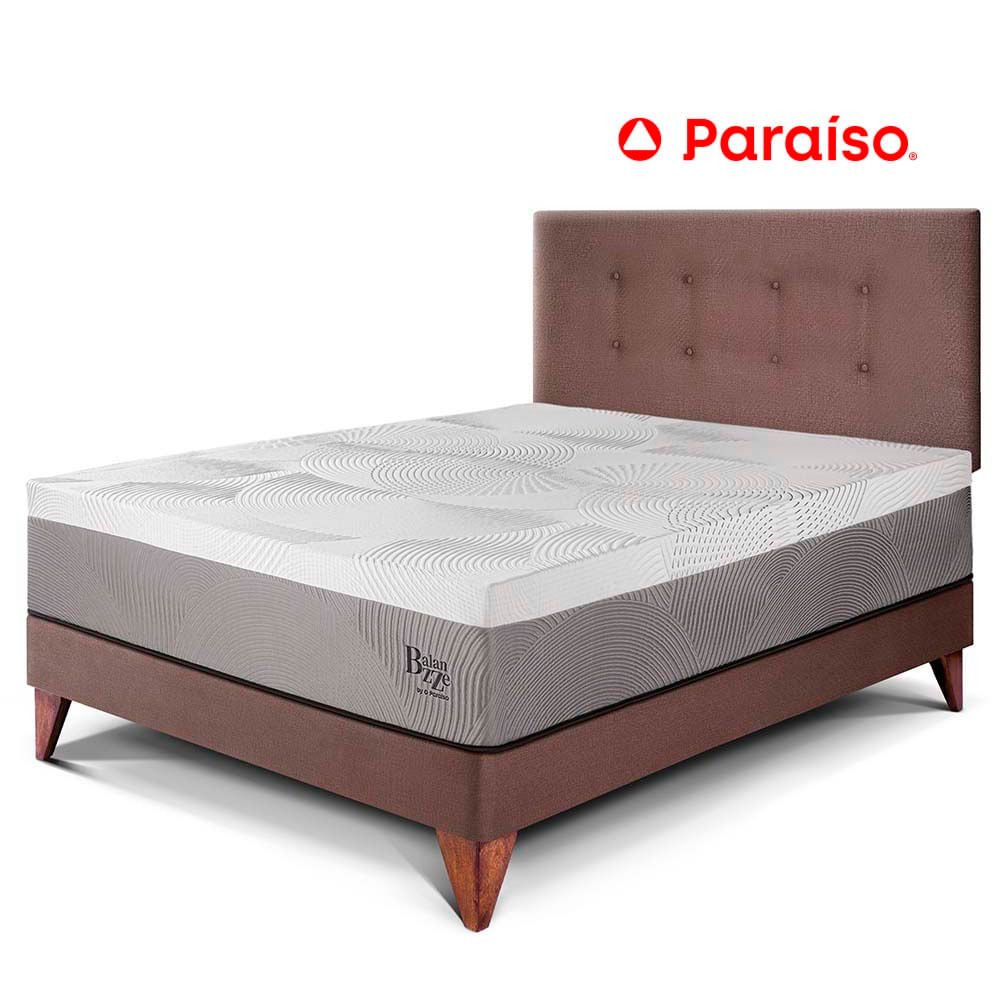Dormitorio Europeo Balanzze 1.5 Plazas Chocolate