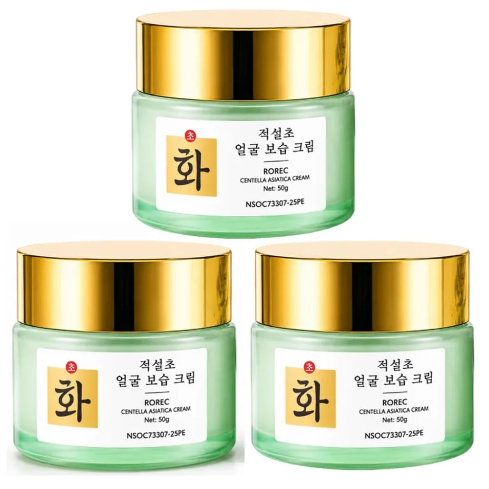 PACK X 3 CREMA FACIAL DE CENTELLA ASIÁTICA ROREC 50G BIOAQUA