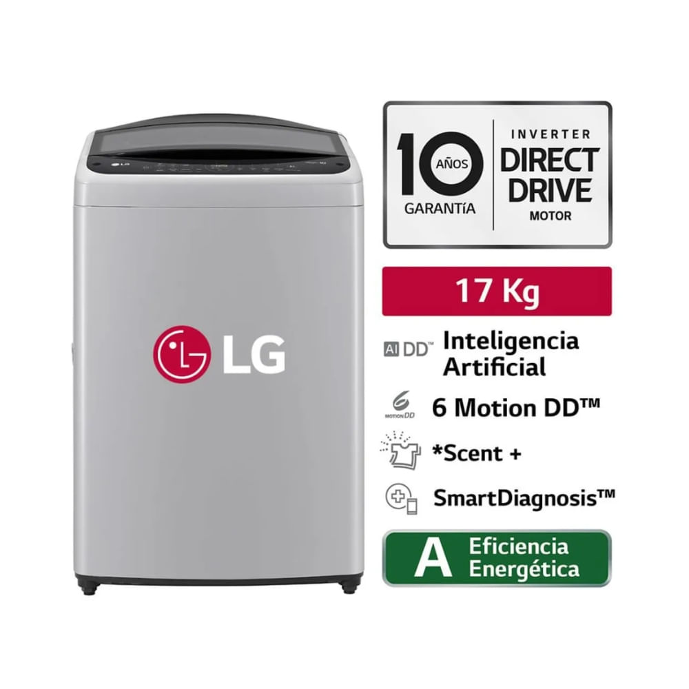 Lavadora LG WT17DV6T 17kg Ai Dd Inteligencia Artificial