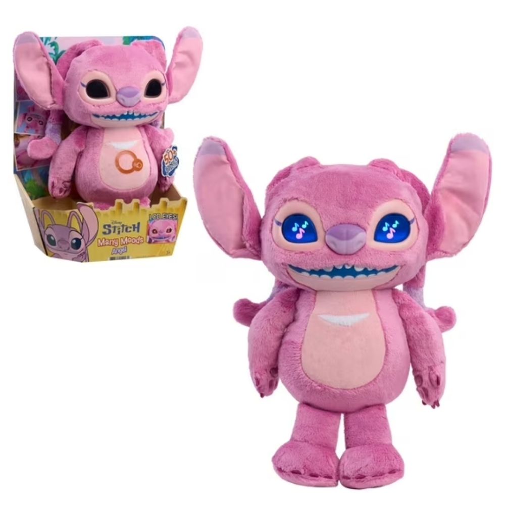 Peluche Interactivo Juguete Stitch Angel con sonidos y luces 30 cm 78466515812026