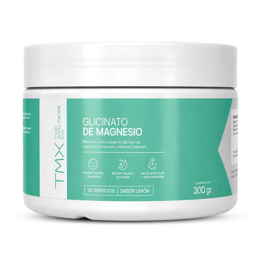 Glicinato de Magnesio en polvo TMX Wellness 300 G - Sabor Limón