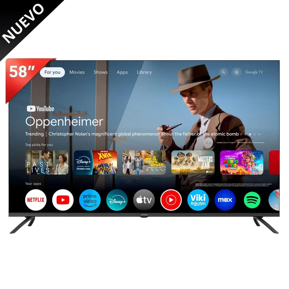 Televisor Aiwa Smart TV 58 4K QLED Google TV AW58B2Q