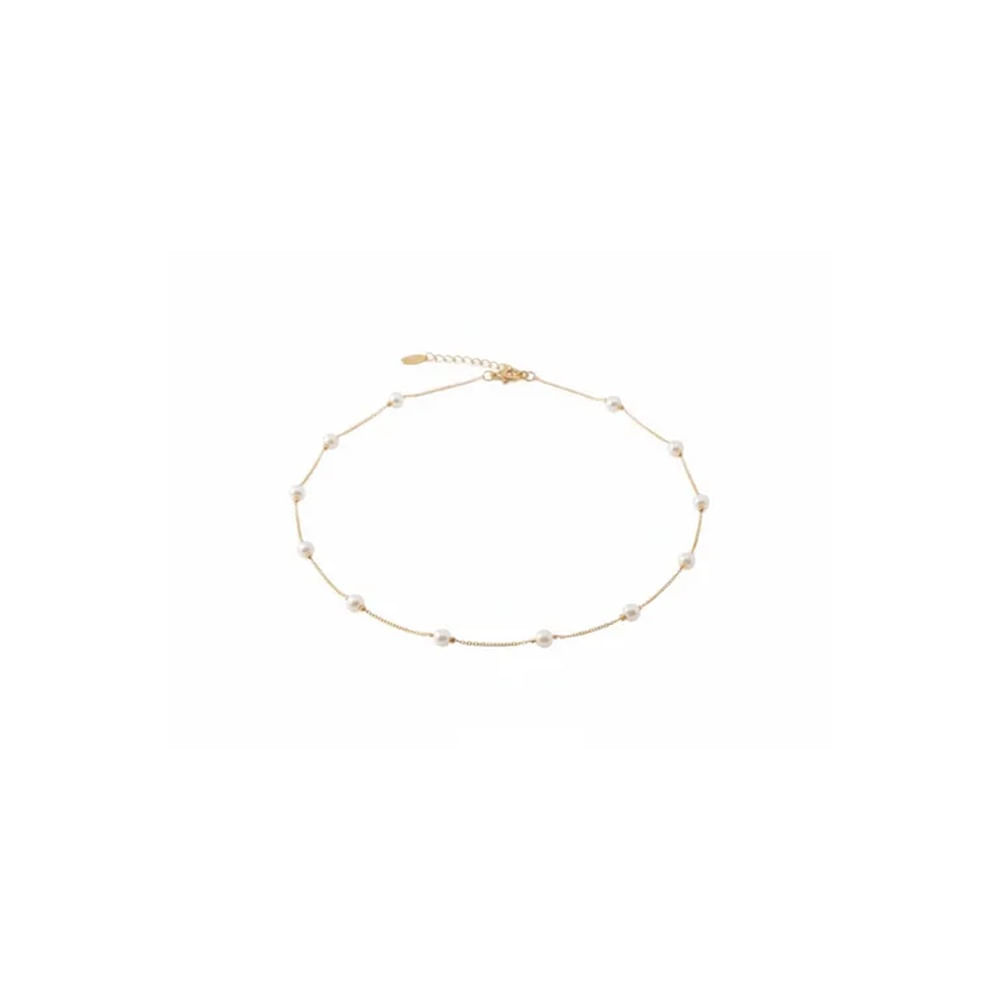 COLLAR CON PERLAS DORADO