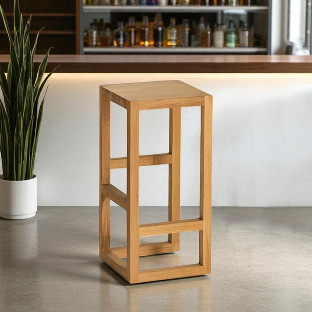 Silla de Bar Ferrara de Madera de Pino Movenda
