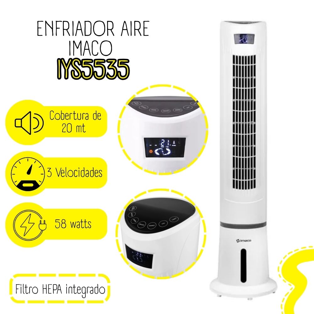 Enfriador De Aire Imaco LYS5535 - BLANCO