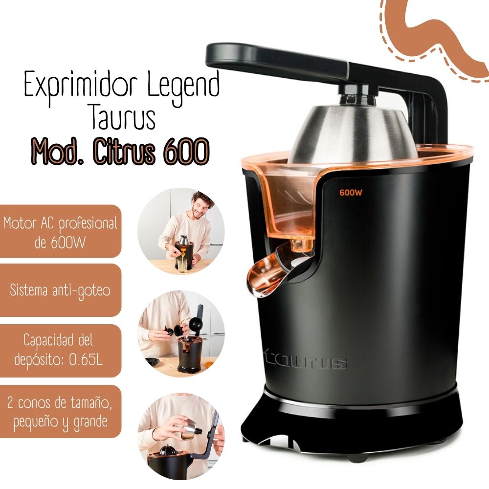 Exprimidor Taurus Mod. Citrus 600 Legend
