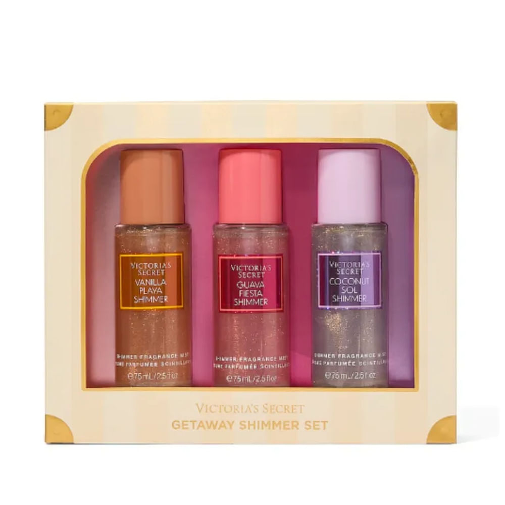 SET DE REGALO VICTORIA SECRET 3 PIEZAS MINI MIST SHIMMER