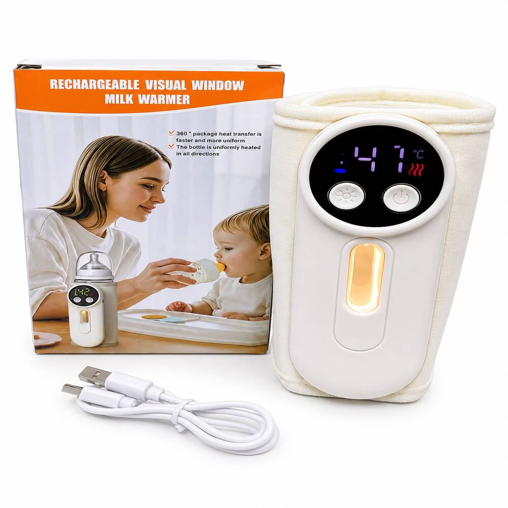 Calentador de Biberones Portátil Recargable USB Digital
