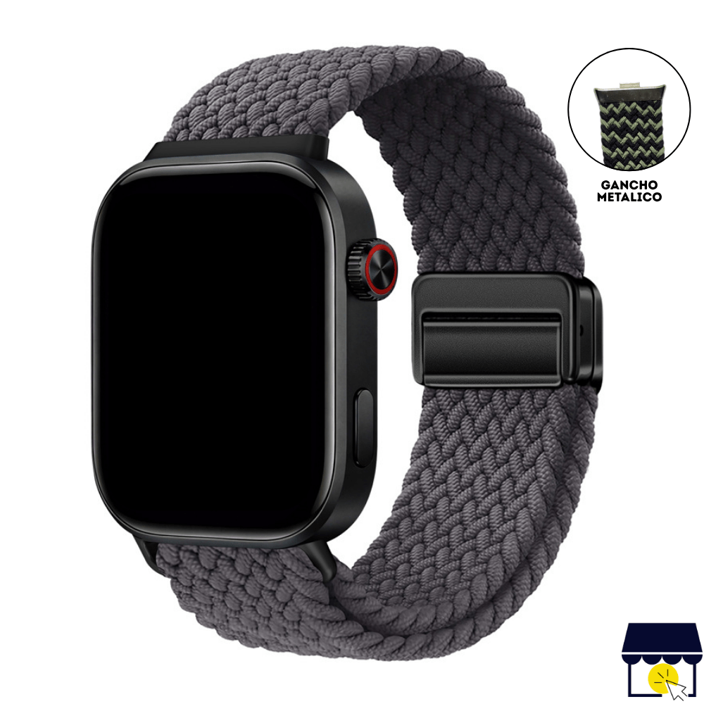 Correa de Nylon para Xiaomi Redmi Watch 4 - 5 - 6 - Mi band 8 Pro - 9 Pro - Gris Oscuro