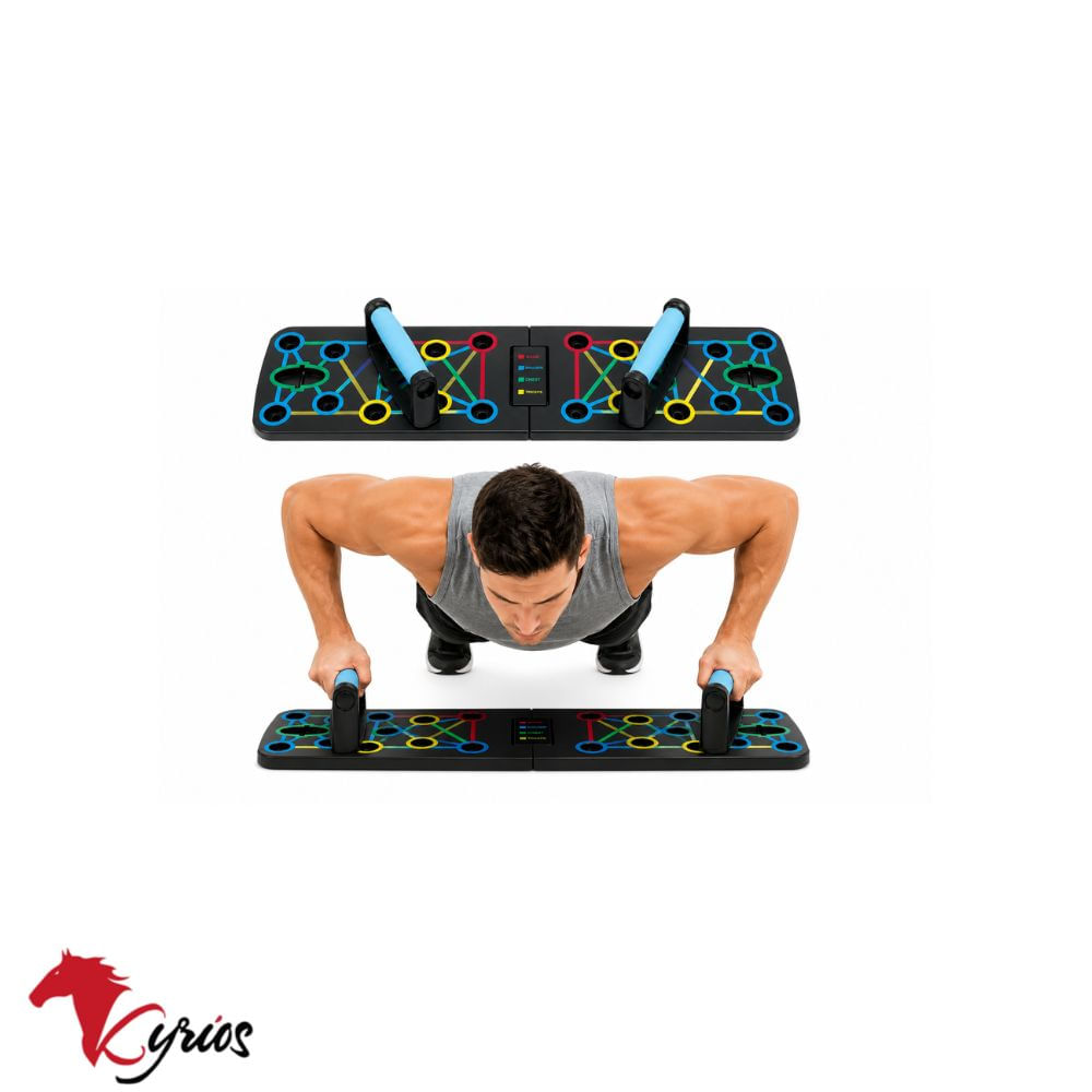 Tablero para flexiones multifuncional sin ligas