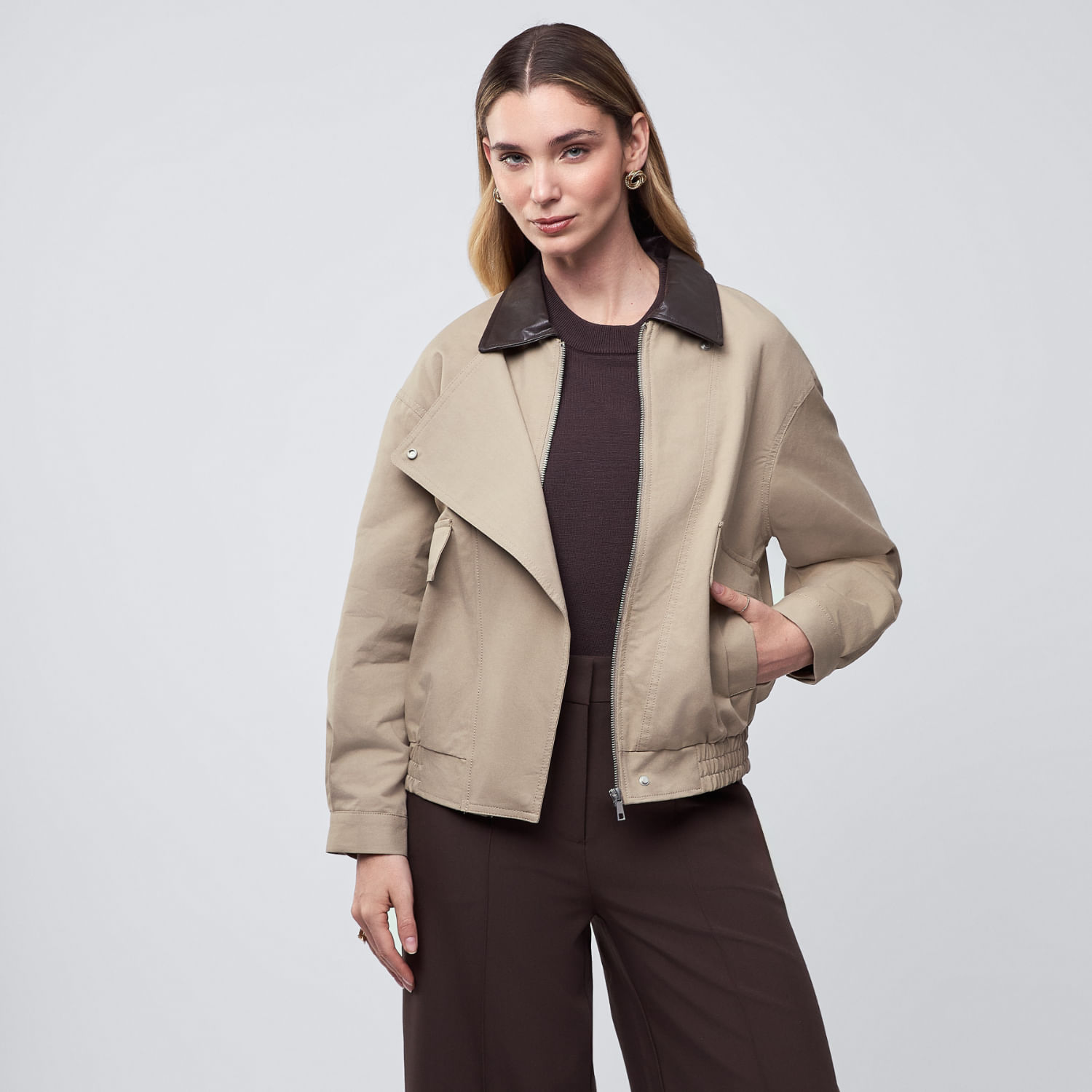 Casaca Mujer Trenchy Malabar Beige M