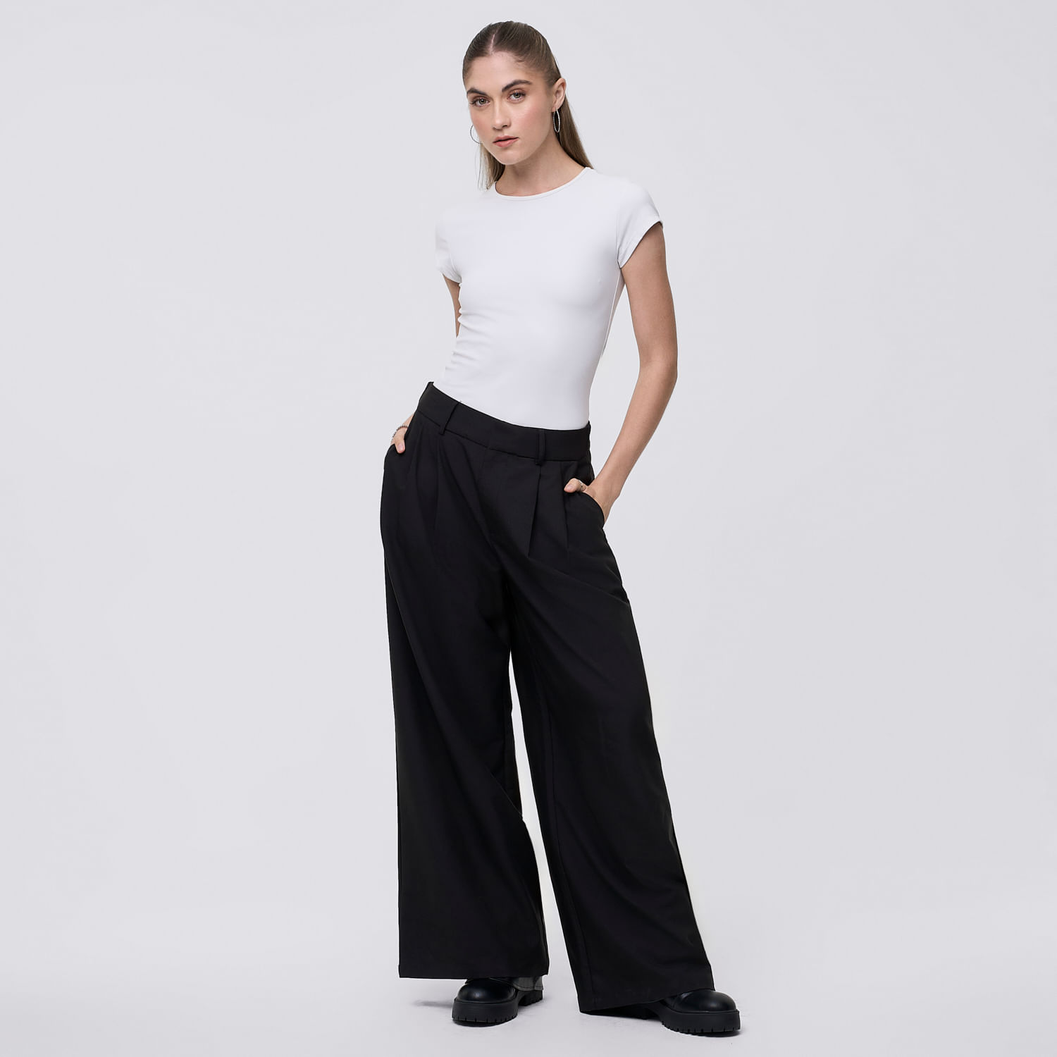Pantalón Mujer Boton Hypnotic Negro L