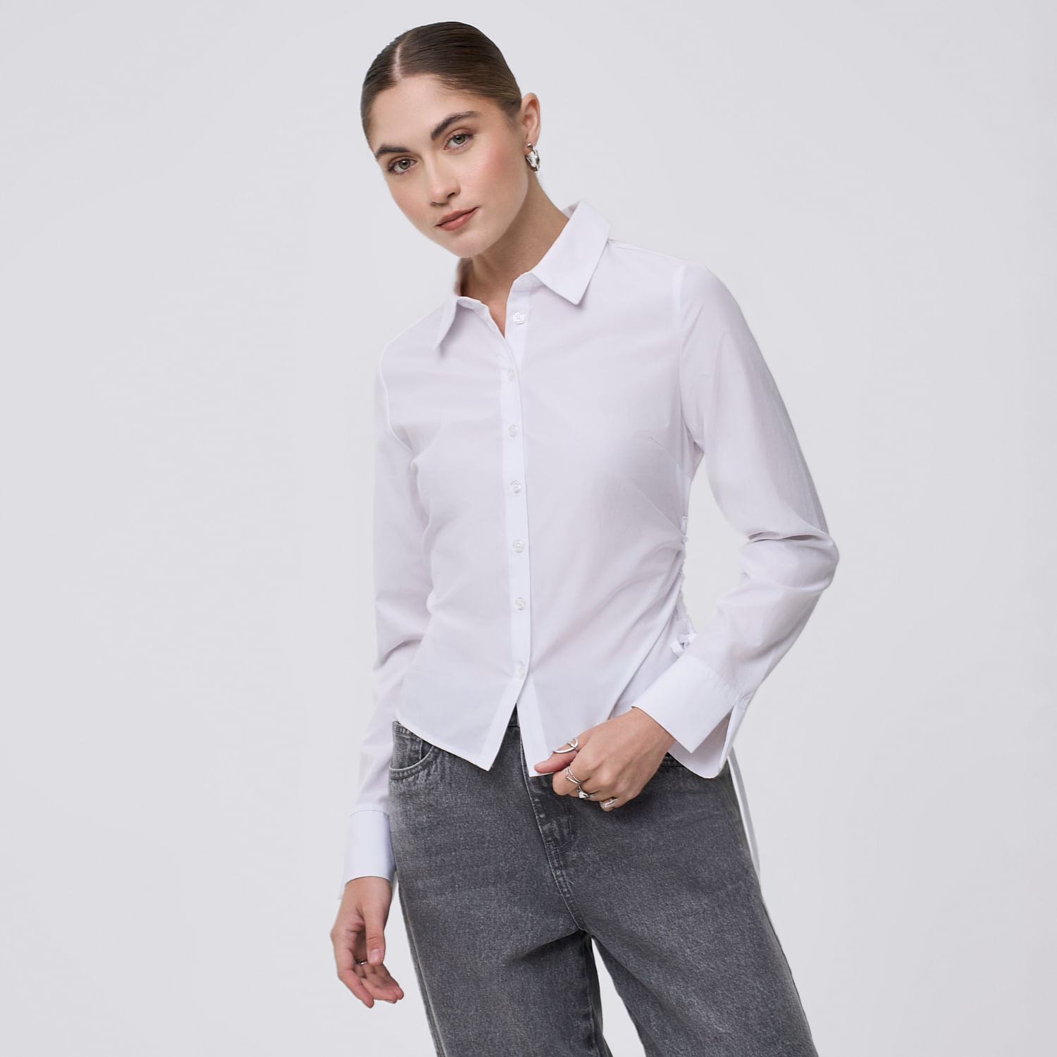 Blusa Mujer Popi Hypnotic Manga Larga Blanco XL