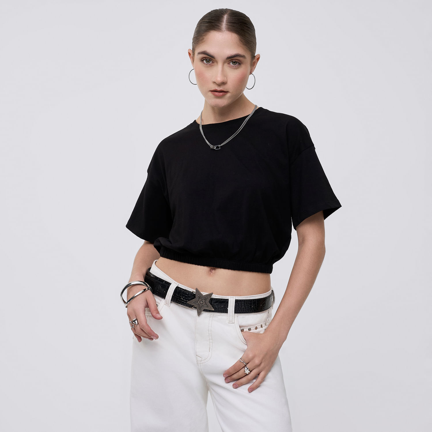 Polo Mujer de Algodón Hypnotic Depor Manga Corta Negro XS
