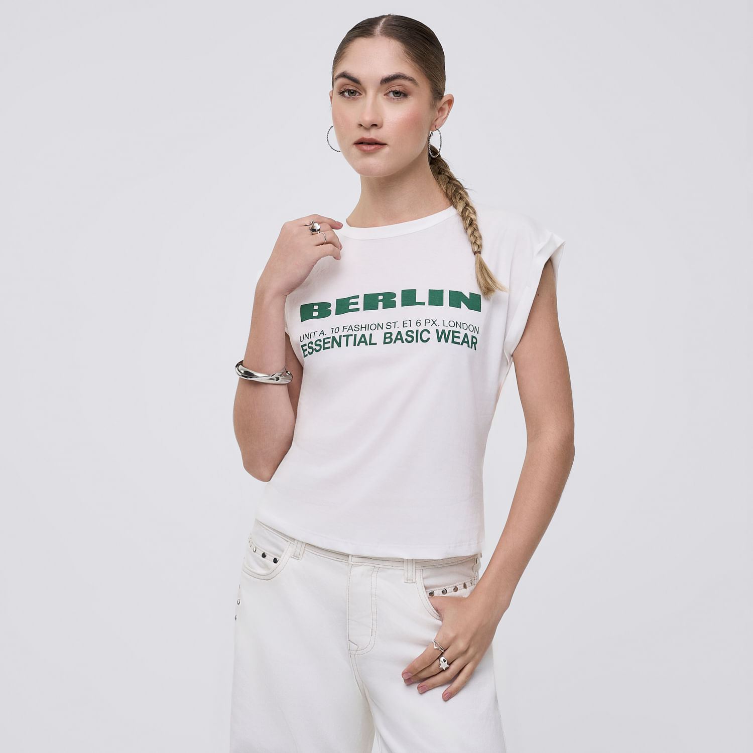 Polo Mujer de Algodón Hypnotic York Sin Manga Blanco M