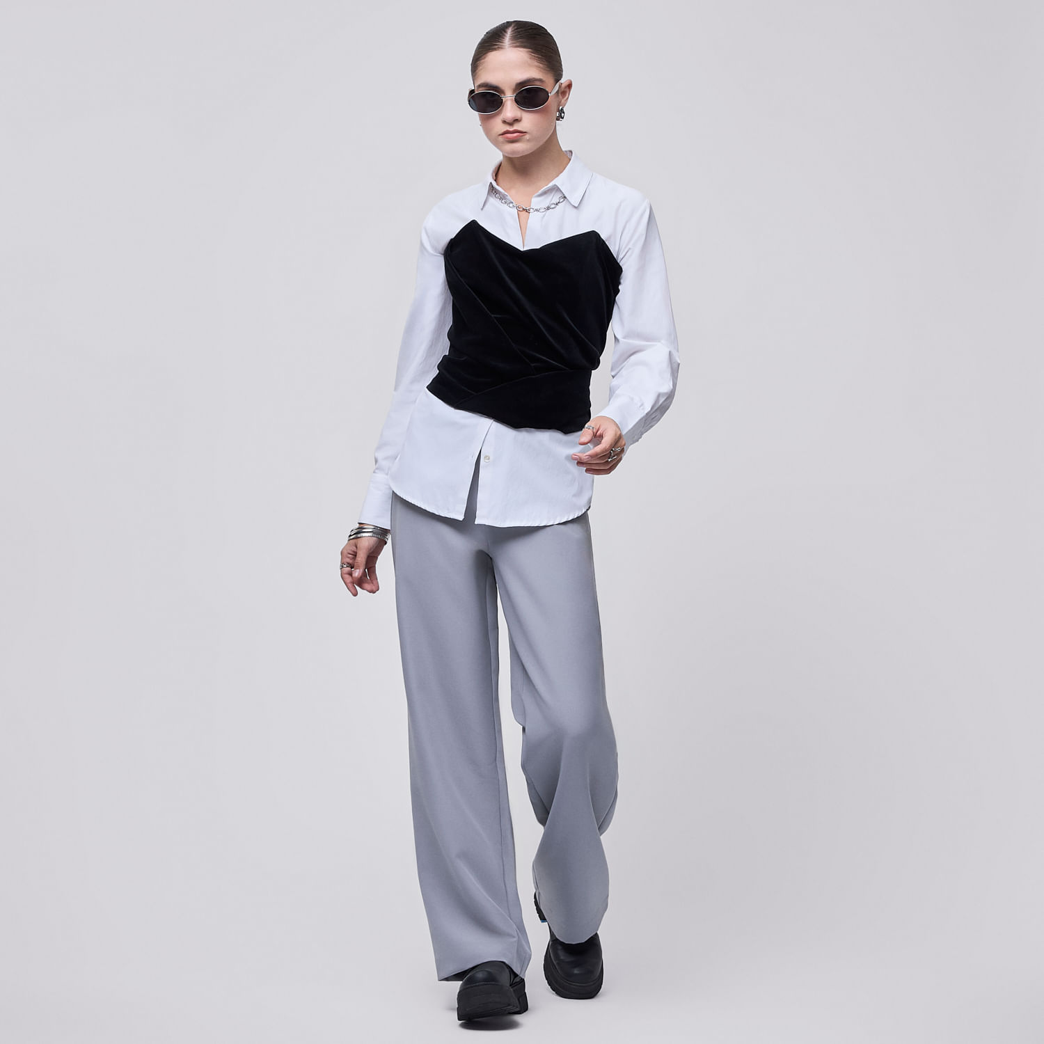 Pantalón Mujer Khaki Hypnotic Gris 26
