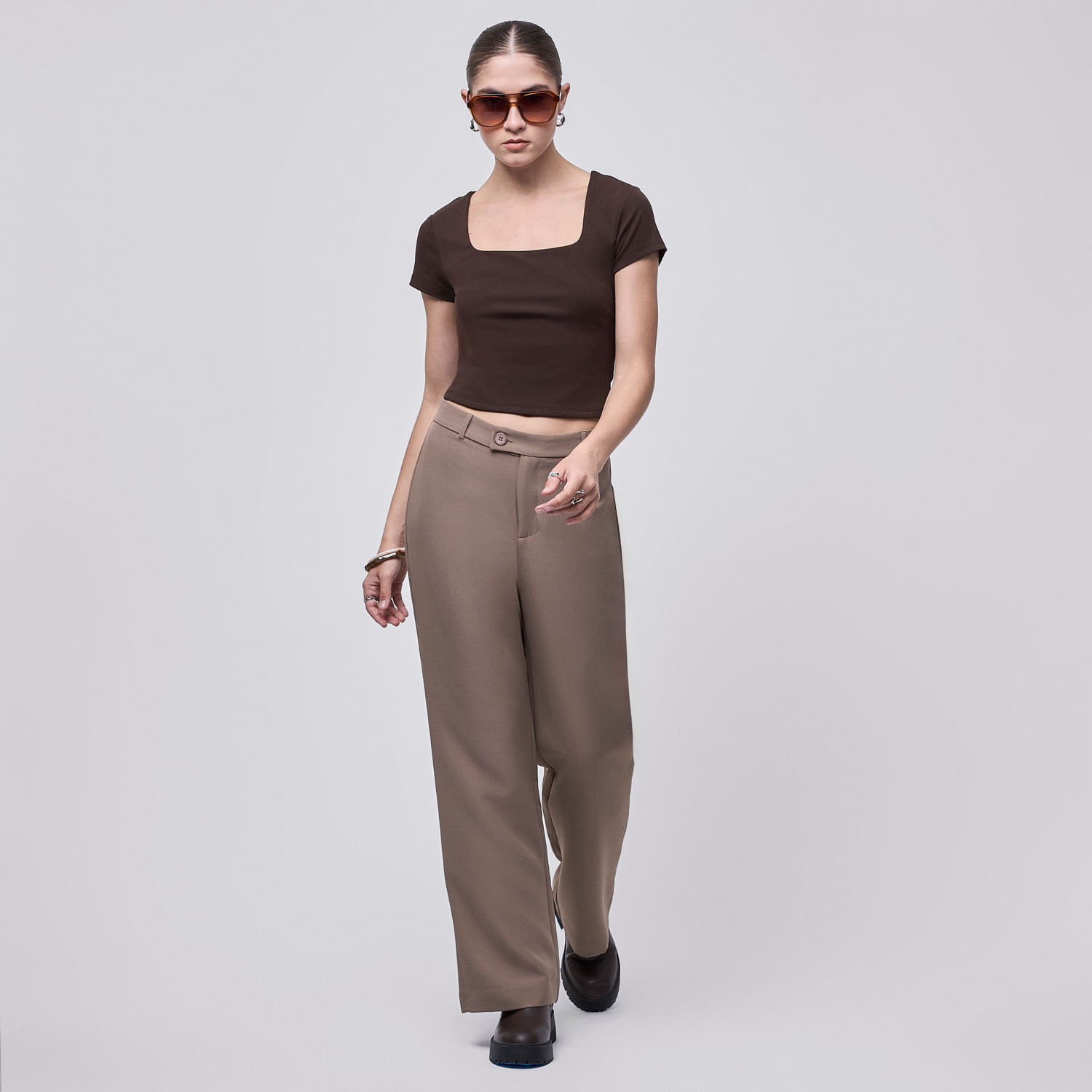 Pantalón Mujer Khaki Hypnotic Taupe 32