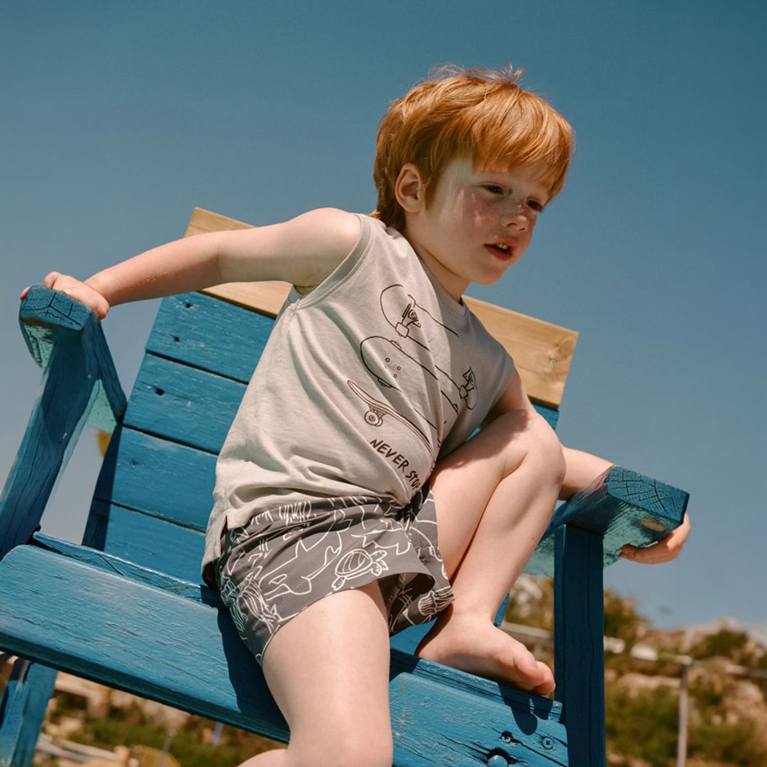 Ropa de Baño Niño Sfera Fondo Mar Perfil Marino 9-10