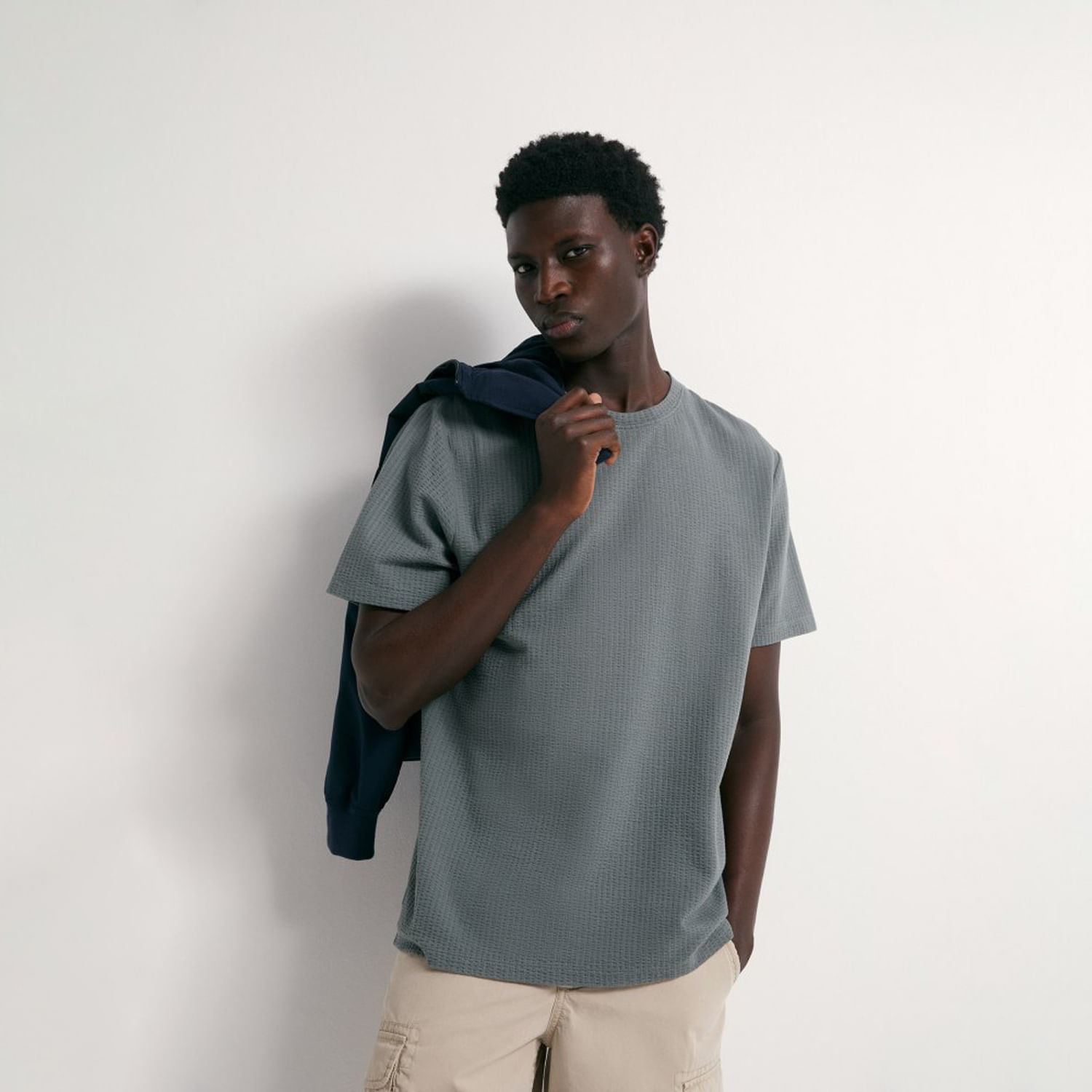 Polo Hombre Sfera Seersucker Verde M