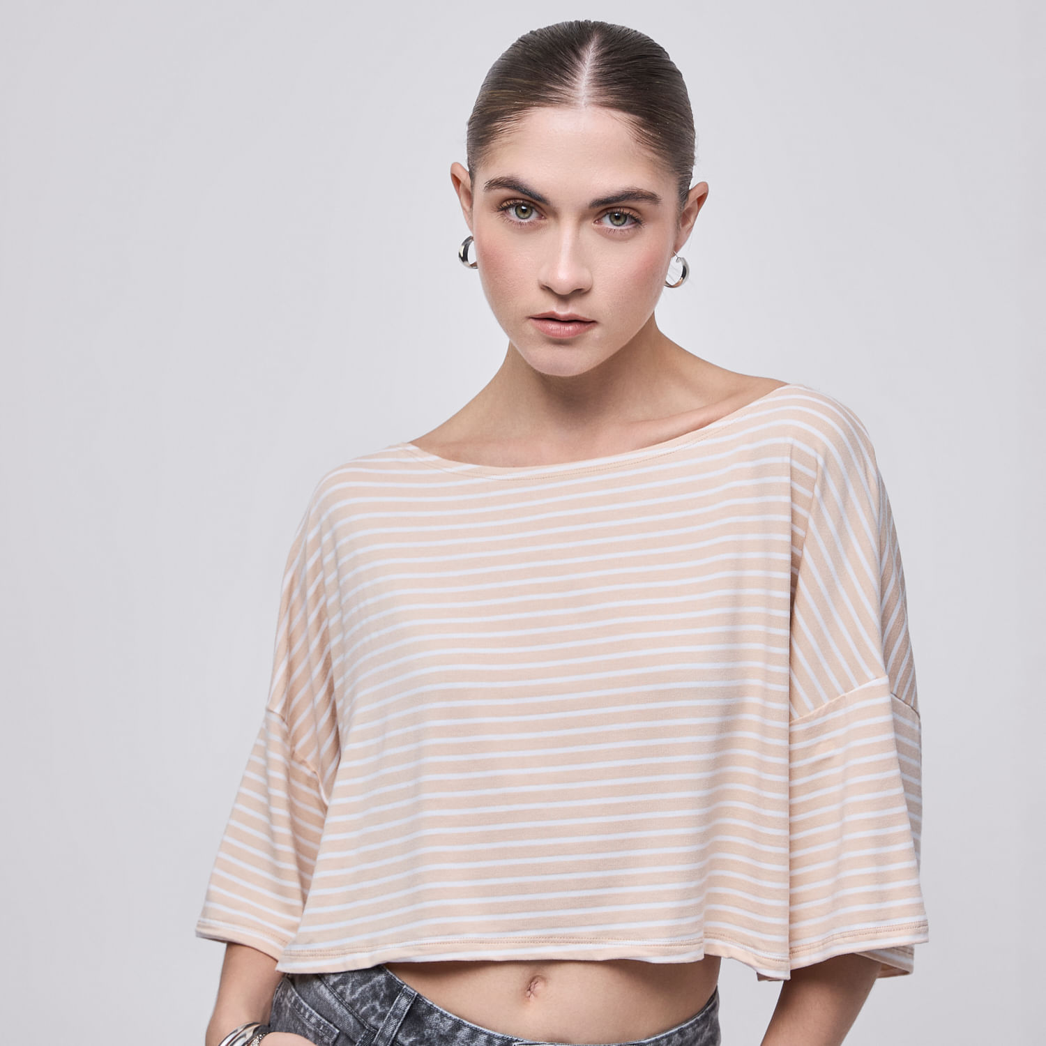 Polo Mujer Chicago Hypnotic Manga Corta Off White L