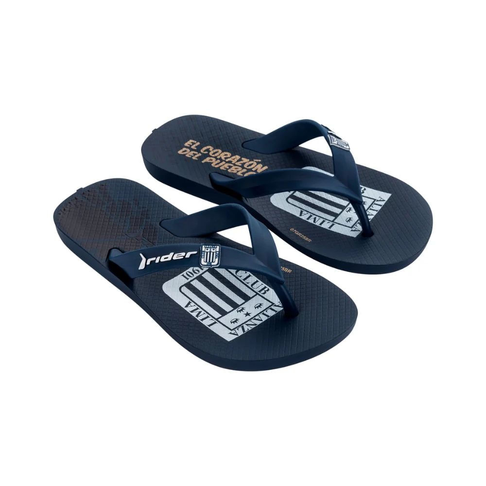 Sandalias Hombre Playera Slide Al Lima Gallo Futbol Rider Azul Blanco 41 BR