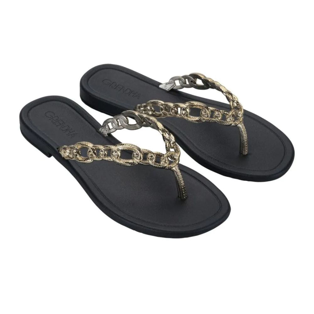 Sandalias Mujer Playera Casual Grendha Negro 37 BR
