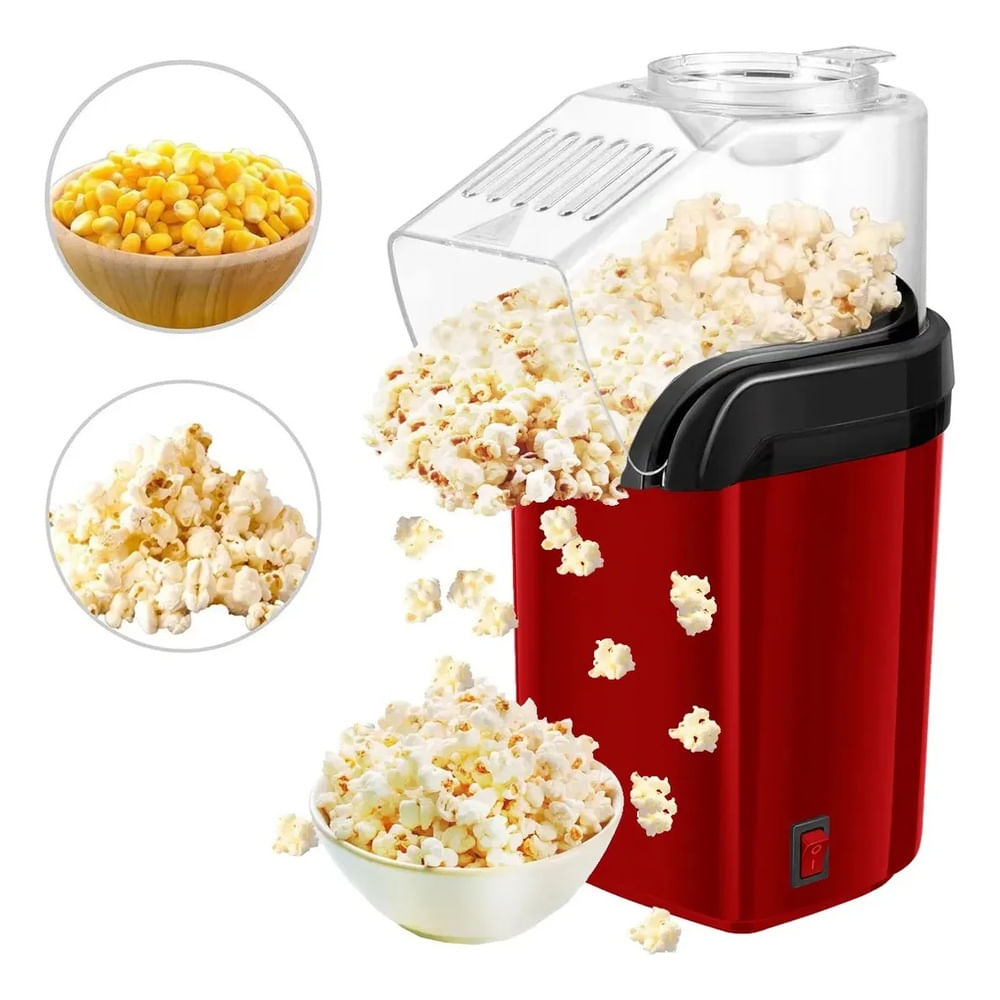 MINI MAQUINA POPCORN 1200W- ROJO