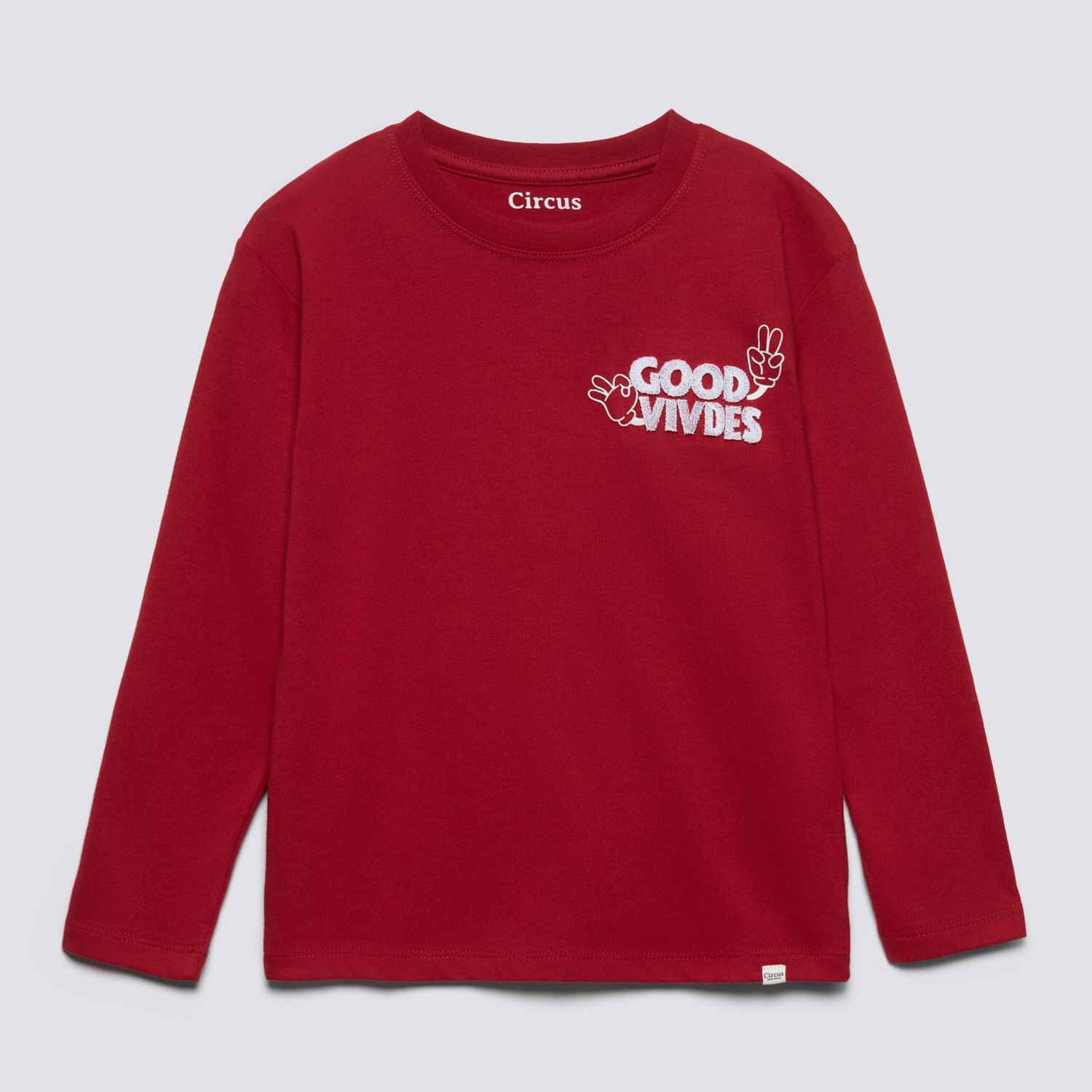 Polo Manga Larga Niño Flock Circus Rojo Talla 10