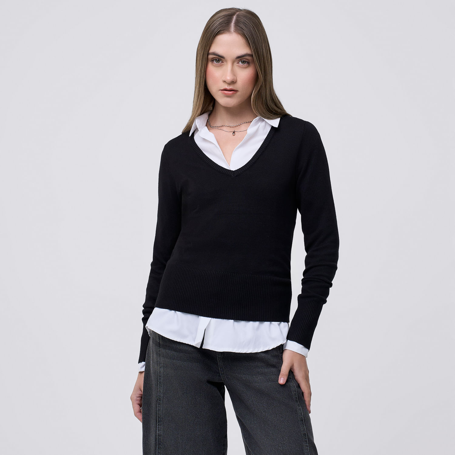 Chompa Mujer Ry Cv Hypnotic Manga Larga Negro M