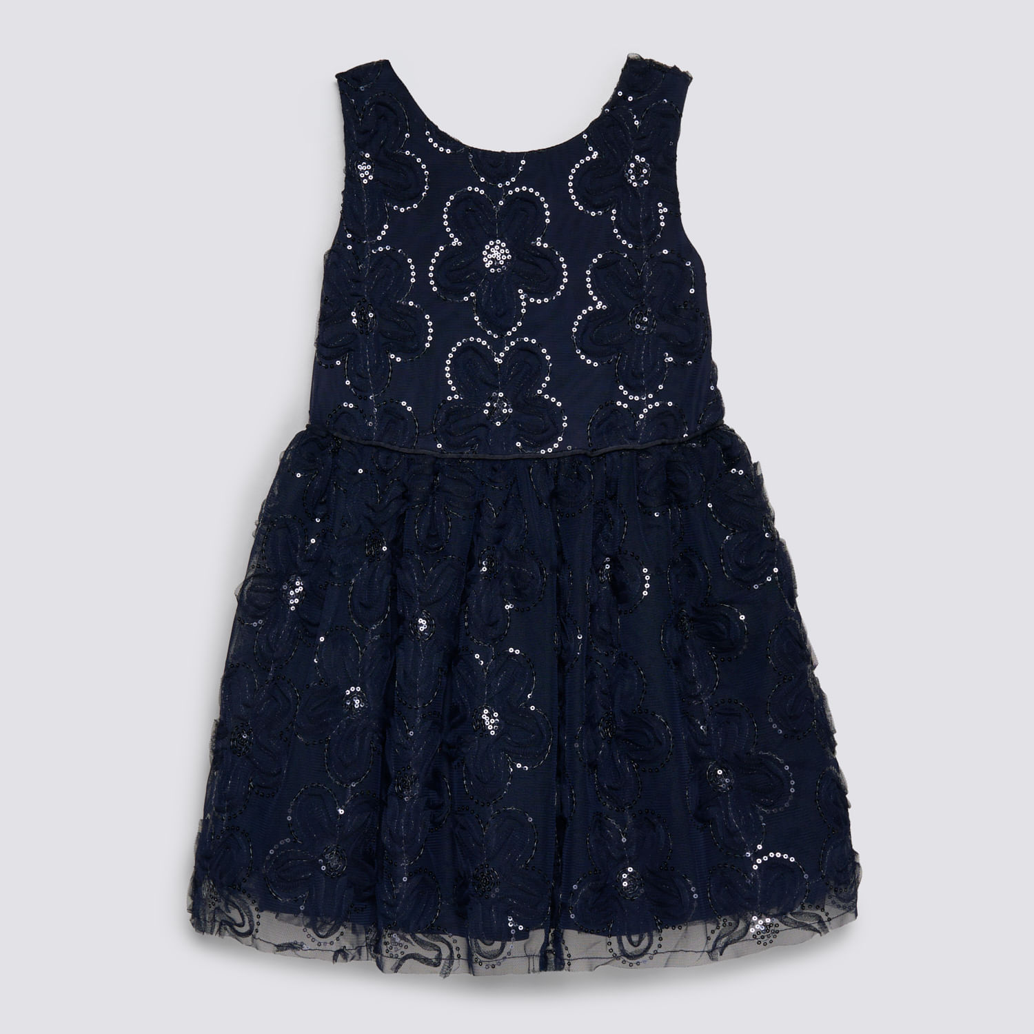 Vestido Manga Corta Niña Fiesta Gaby Circus Azul Talla 6