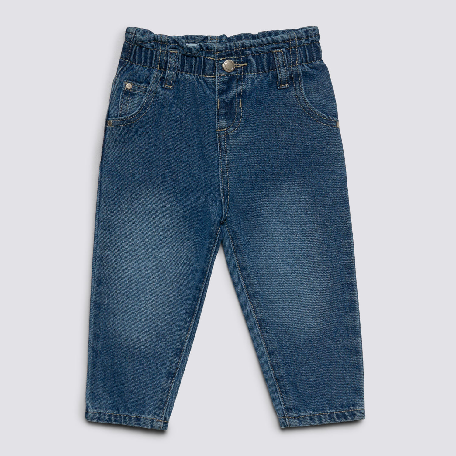 Jean Bebé Niña Heart Baby Circus Azul Talla 18M
