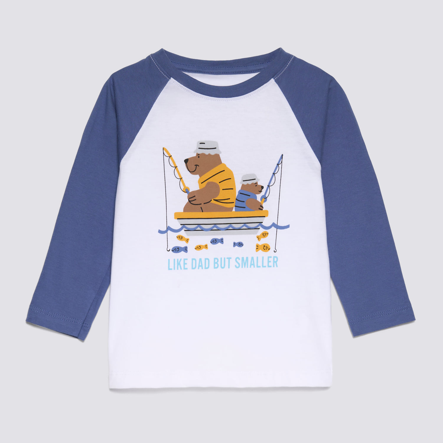 Polo Manga Larga Bebé Niño Ranglan Baby Circus Acero Talla 36M
