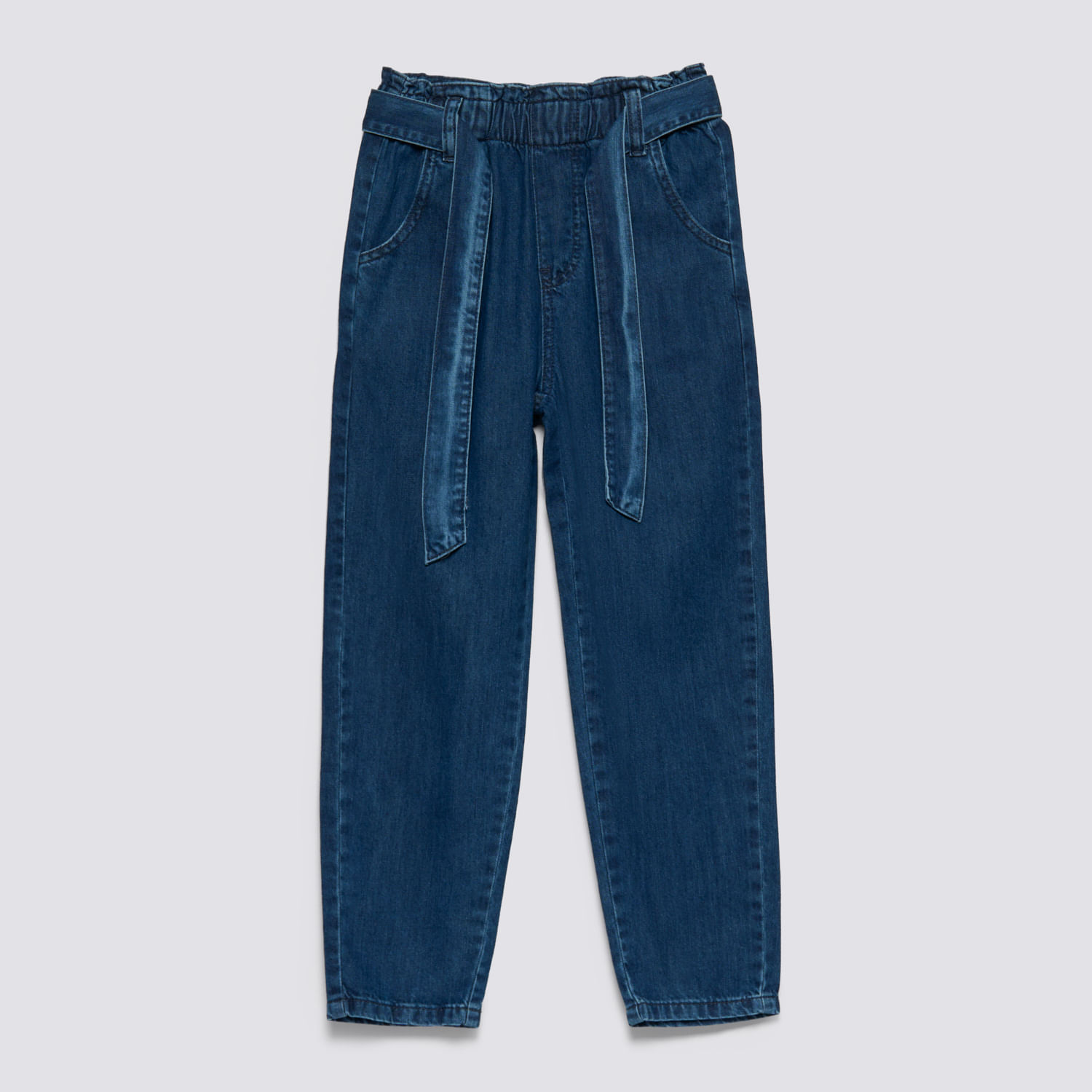 Jean Niña Paper Bag Circus Azul Talla 4