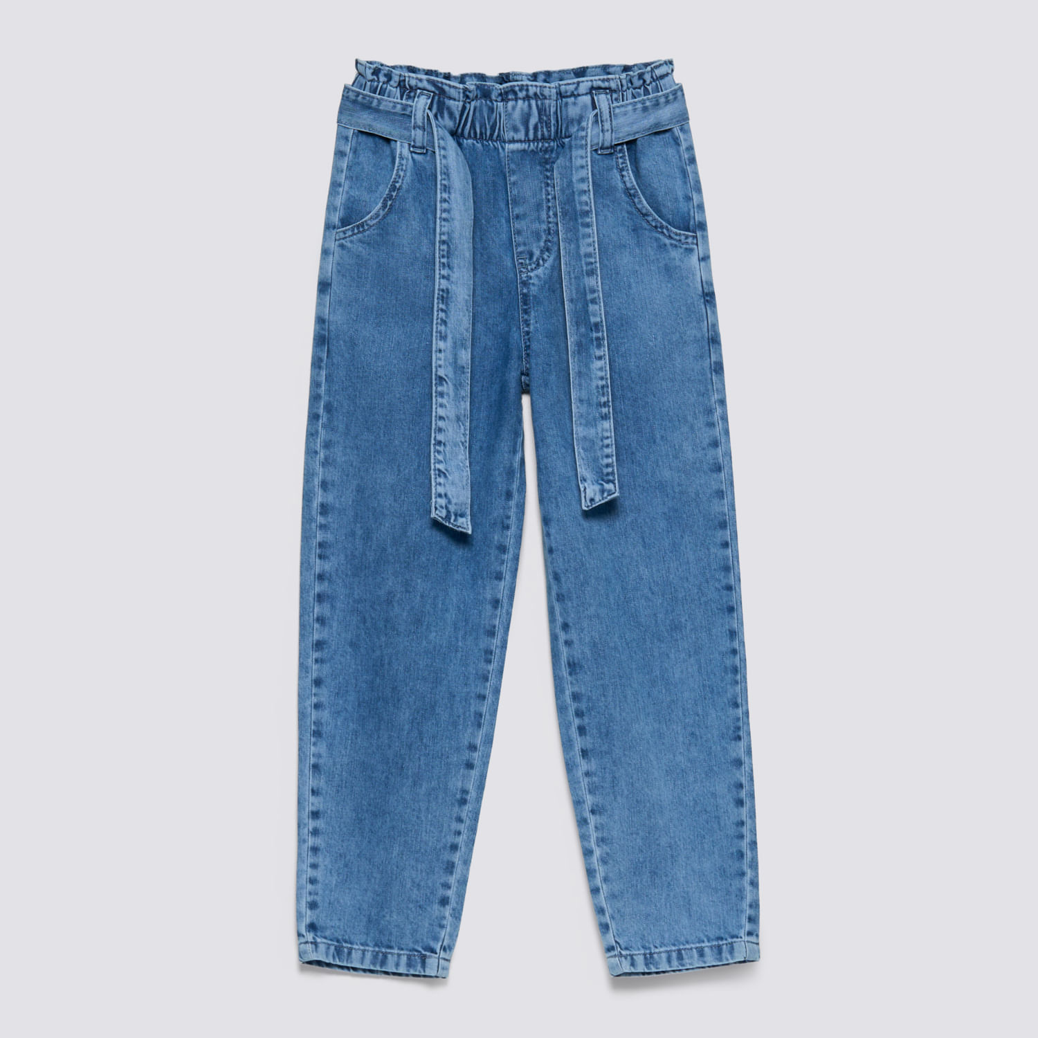 Jean Niña Paper Bag Circus Celeste Talla 10
