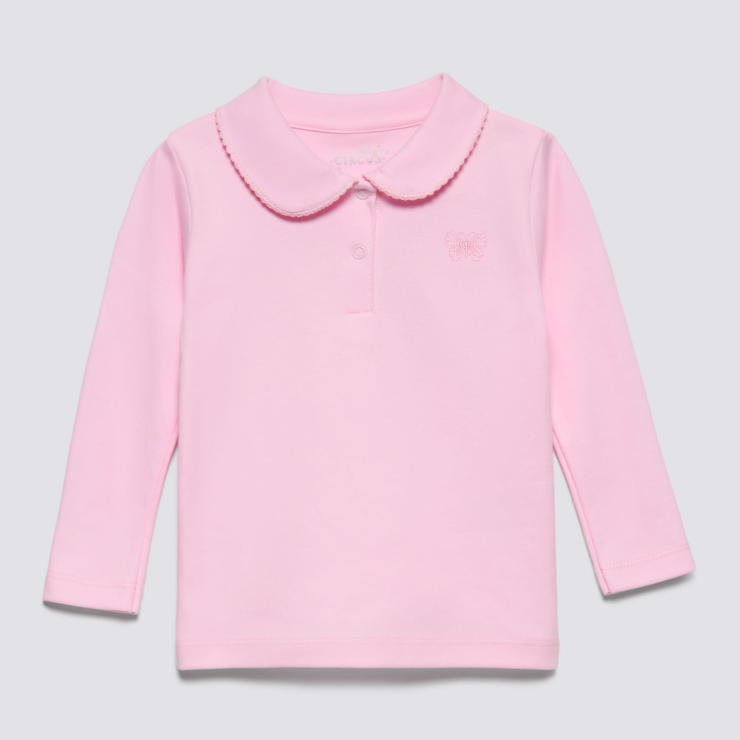 Polo Manga Larga Bebé Niña Cuello Bb Baby Circus Palo Rosa Talla 36M