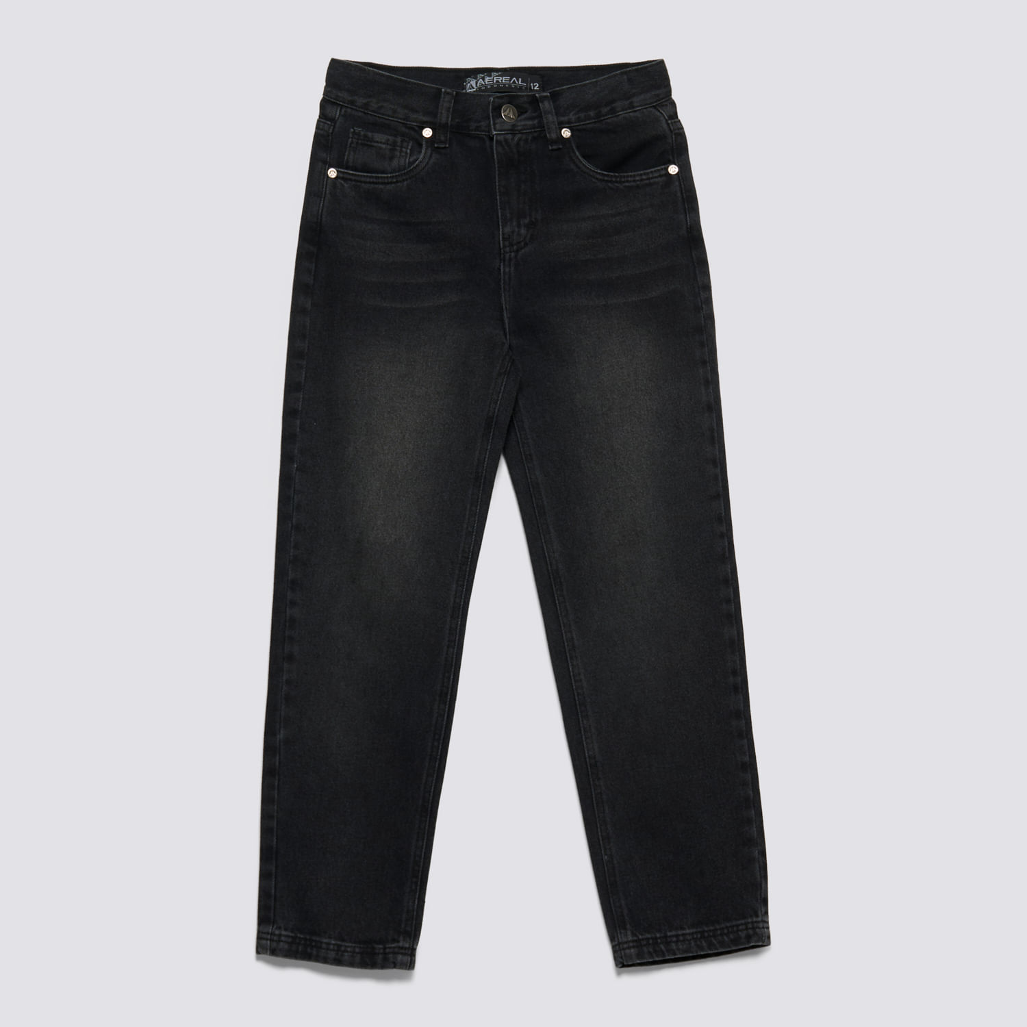 Jean Teen Niño Relaxed Aereal Negro Talla 12