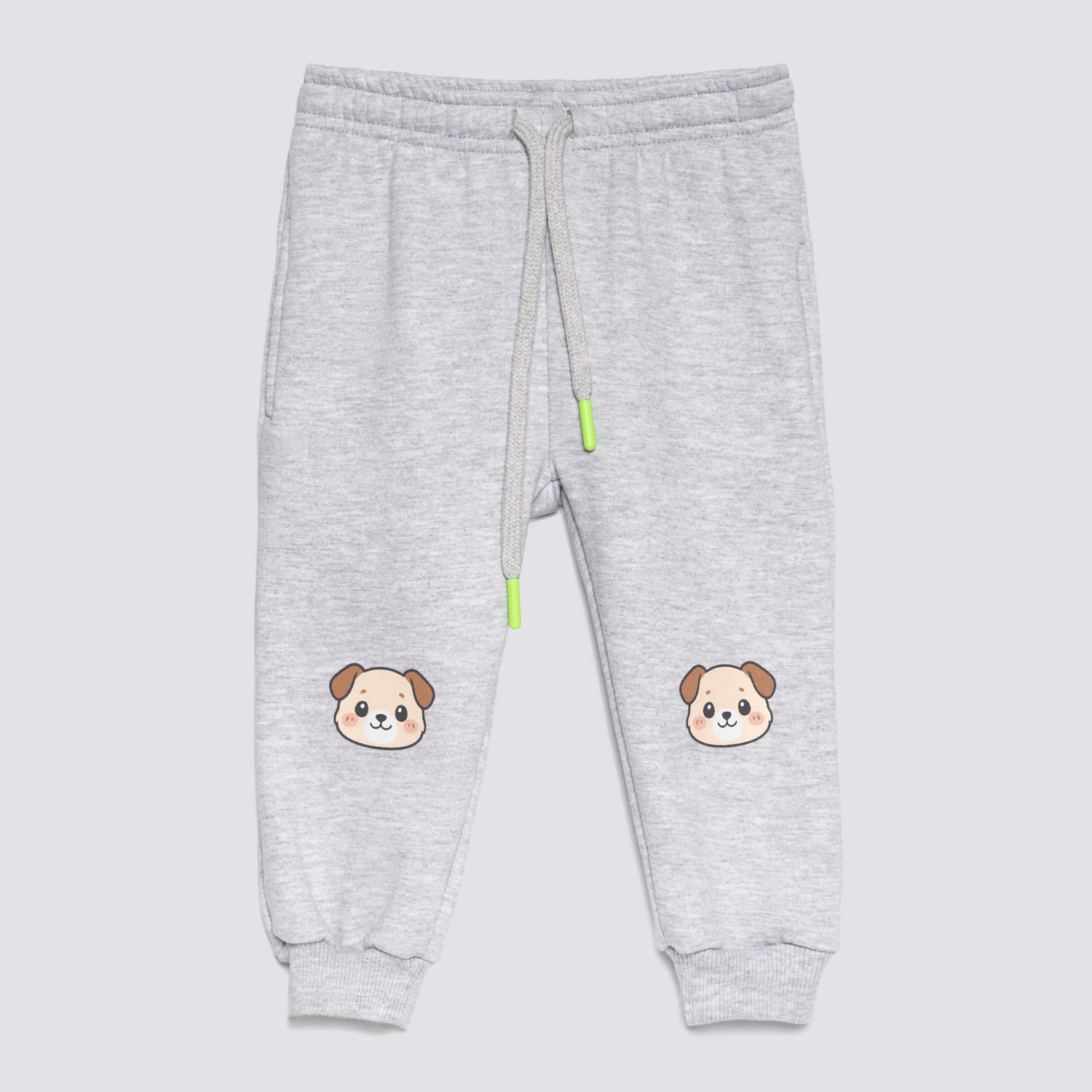 Pantalón Buzo Bebé Niño Dino Rod Baby Circus Gris Melange Talla 24M