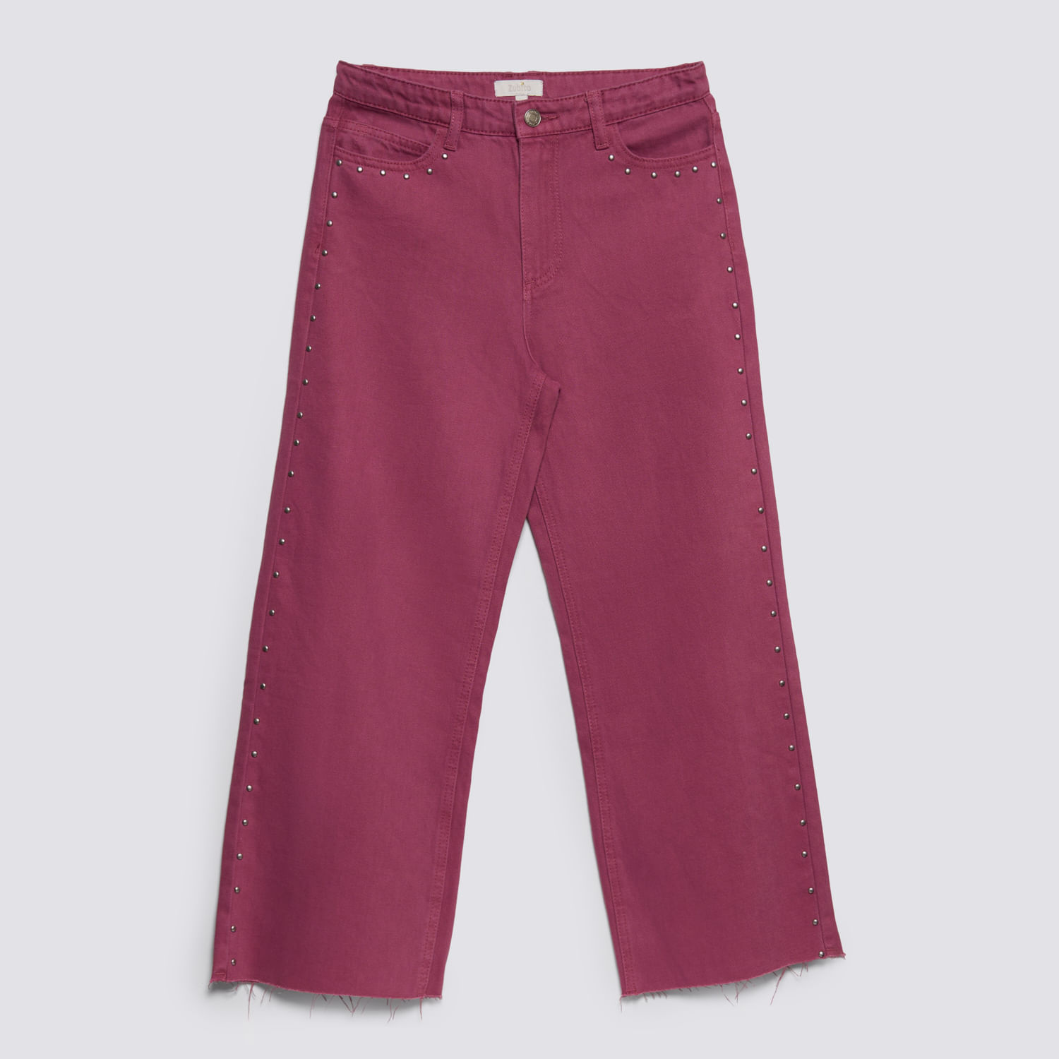 Pantalón Teen Niña Bull Studs Zubito Guinda Talla 16
