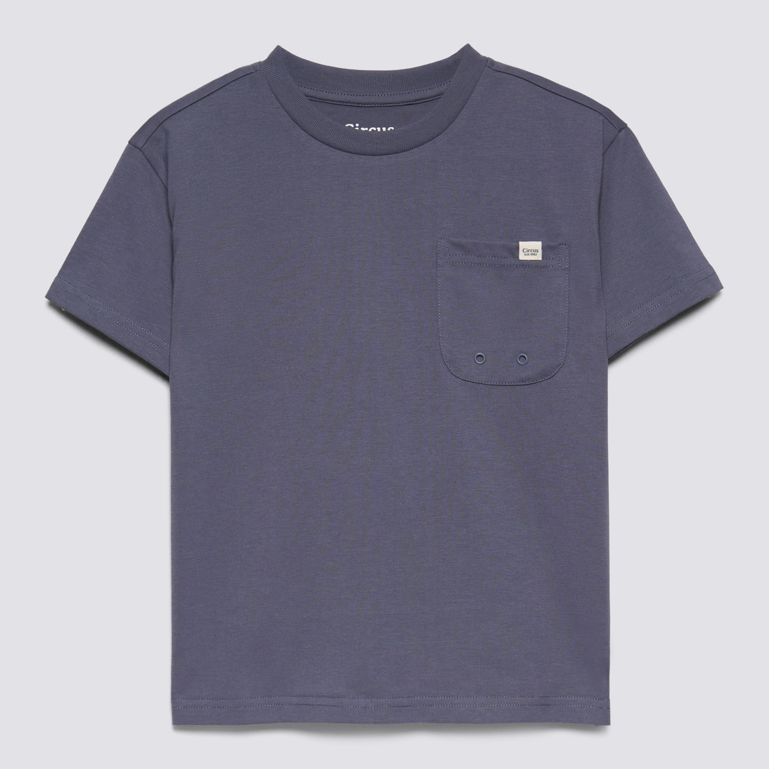 Polo Manga Corta Niño Solid Holes Circus Plomo Talla 10