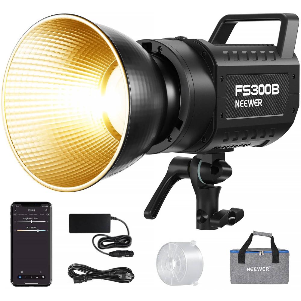 Neewer Monolight LED FS300B Bi-Color 300W 2700-6500K CRI 97 con Control Inalámbrico