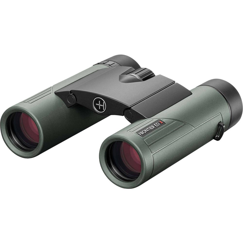 Hawke 10x25 Frontier ED X Binoculares Verde - Prismas BAK4, Lentes Multicapa, Impermeables