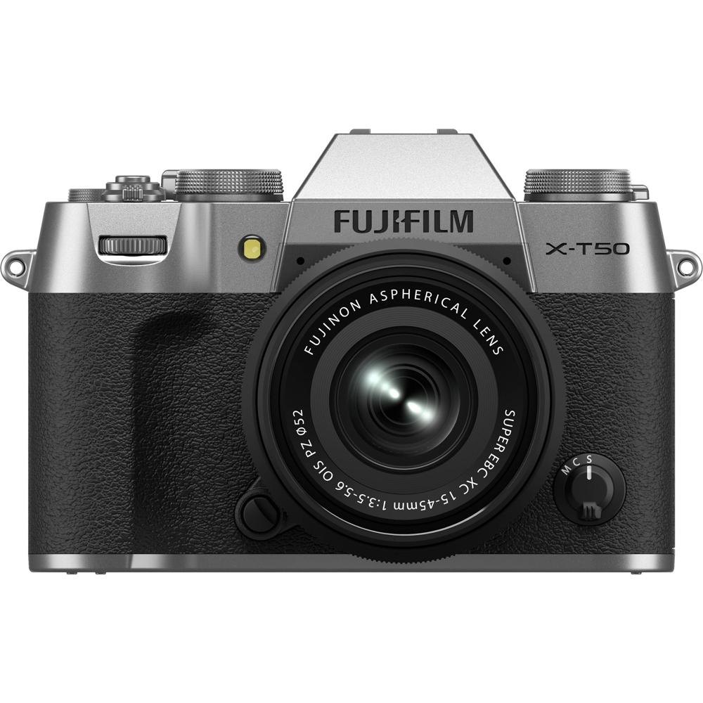 FUJIFILM X-T50 Cámara Mirrorless con Lente XC 15-45mm f/3.5-5.6 - 40.2MP, 4K 60p