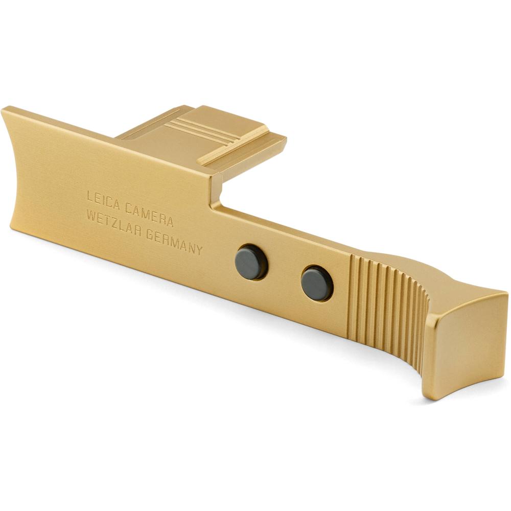 Leica Soporte para Pulgar Q3 - Brass, Acabado Mate, Ergonomía Mejorada