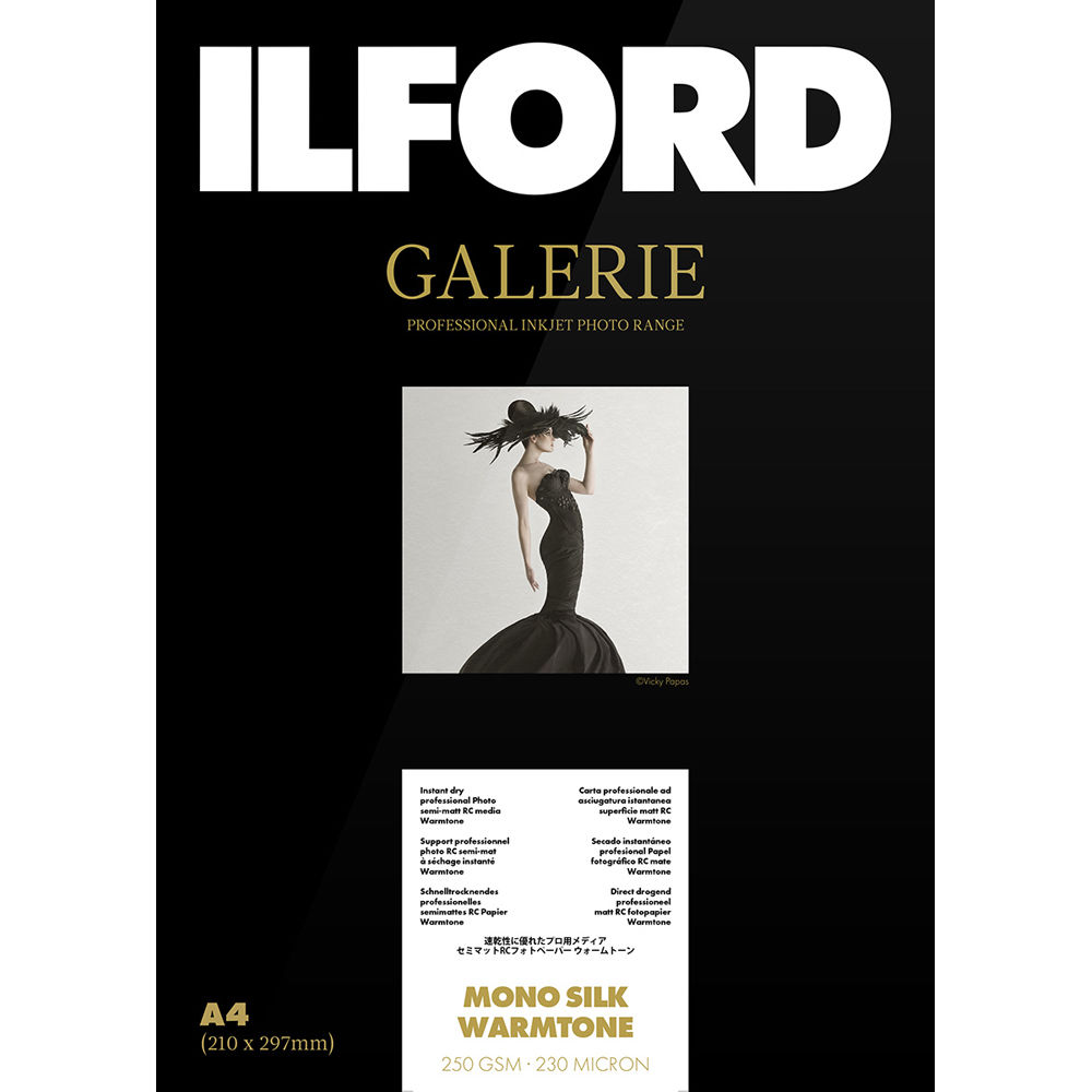 Ilford Papel Fotográfico Galerie Mono Silk Warmtone 17 x 22"" - 25 Hojas, Acabado Mate, 25