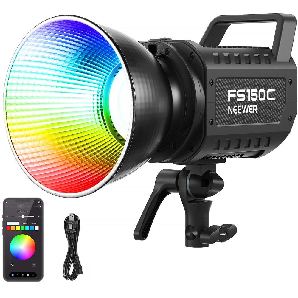 Neewer Monolight LED FS150C RGB 2500-7500K 19,800 Lux con Control Inalámbrico y App