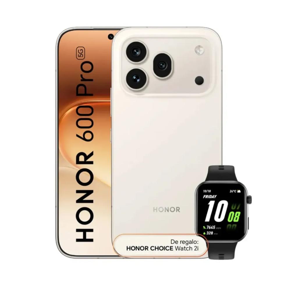 HONOR 600 PRO 5G 512GB 12RAM BLANCO Y  HONOR CHOICE WATCH 2I