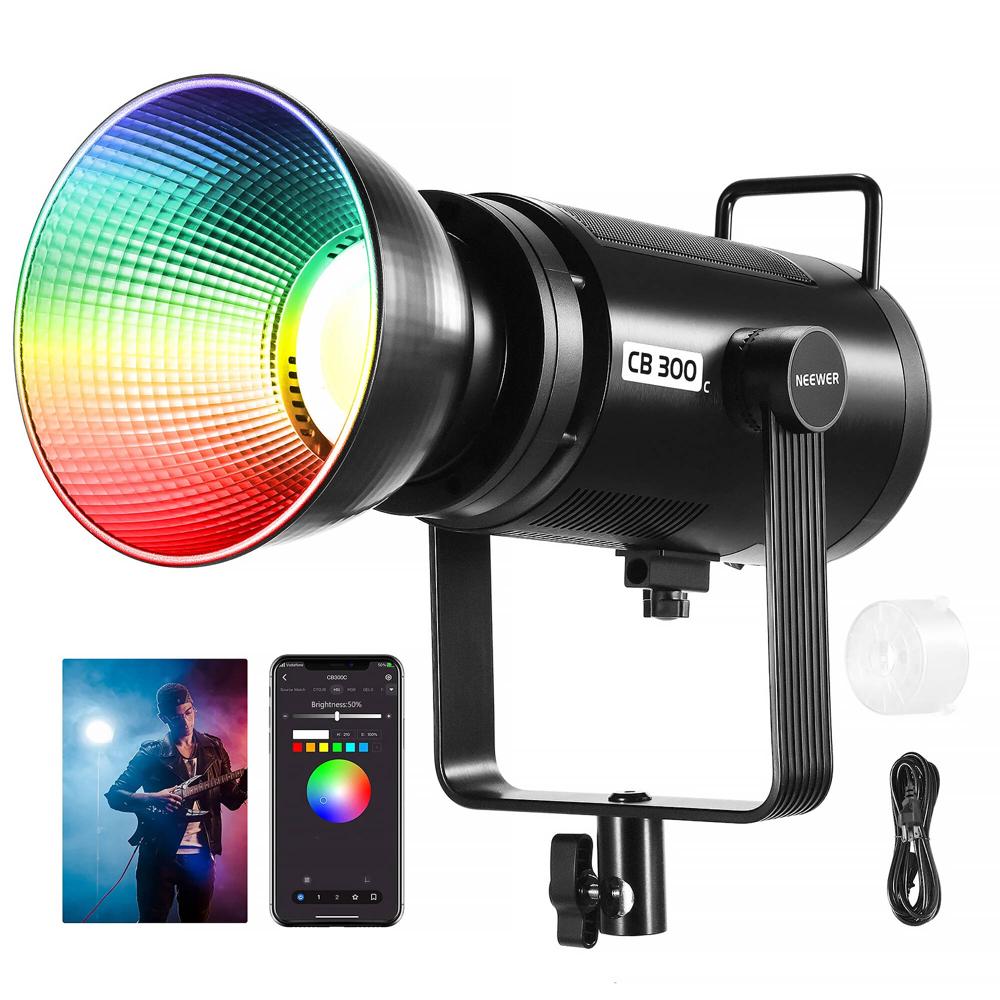 Neewer Monolight LED CB300C 300W RGB con Control Inalámbrico y 17 Efectos Especiales