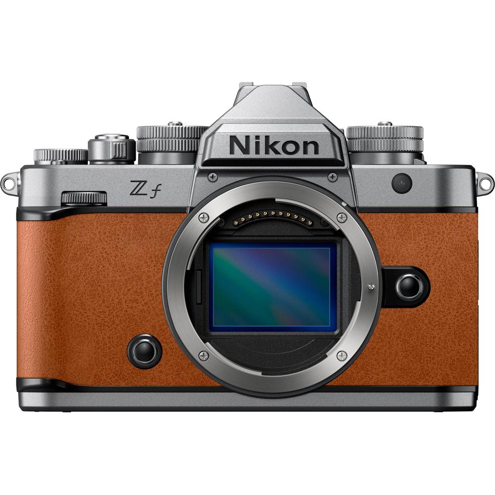 Nikon Zf Cámara Mirrorless Plata y Marrón Cognac 24.5MP BSI CMOS, EXPEED 7, Video UHD 4K