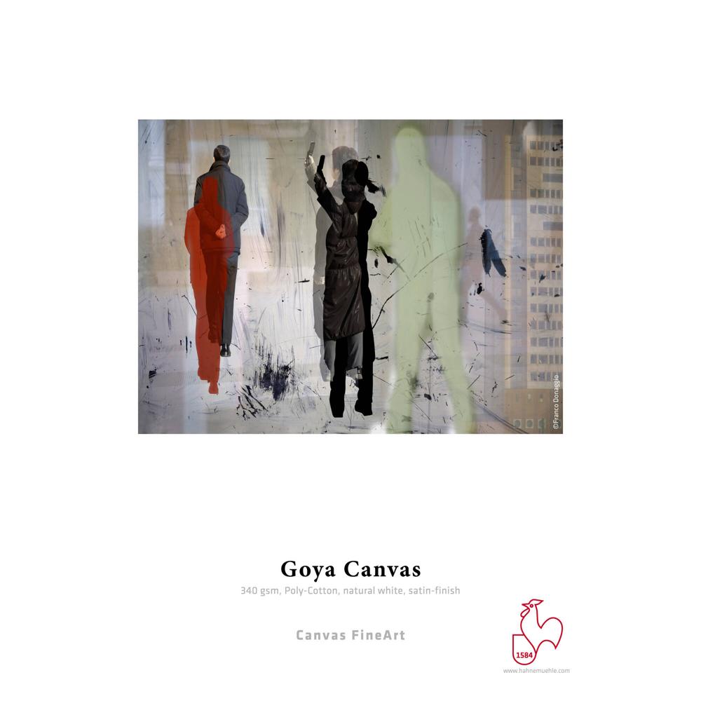 Hahnemuhle Goya Canvas Papel FineArt 24"" x 39' - 340 gsm, 20.5 mil, Acabado Satinado