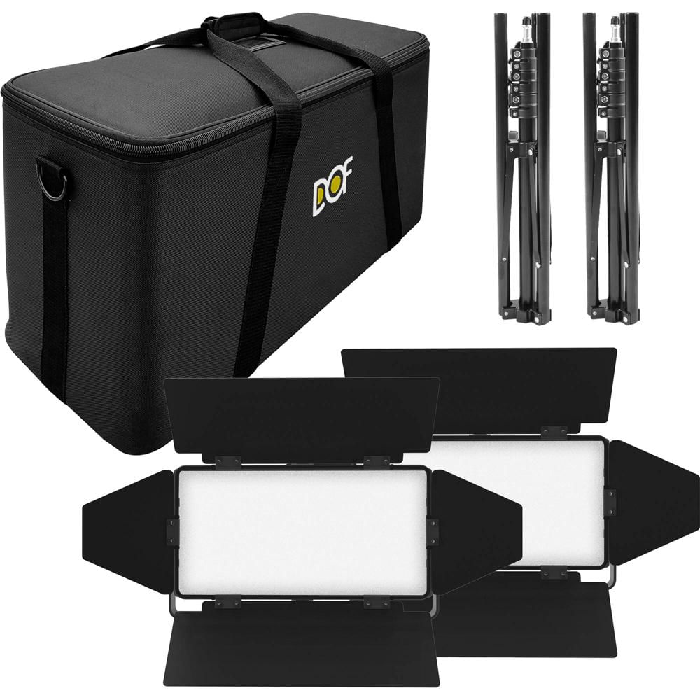 DOFTec Kit de Iluminación LED 640C Multicolor RGBWW con 2 Luces y Soportes